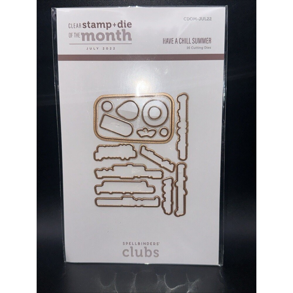 Spellbinders Have A Chill Summer Die Set popsicle and sentiment dies